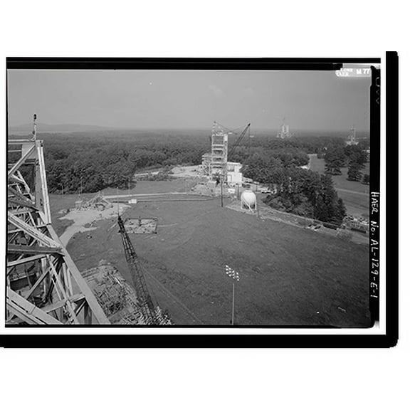Historic Print, Marshall Space Flight Center, East Test Area, Dodd Road, Huntsville vicinity, Madison County, AL, 18" x 24"