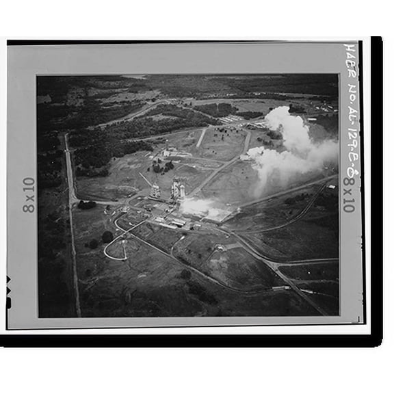 Historic Print, Marshall Space Flight Center, East Test Area, Dodd Road, Huntsville vicinity, Madison County, AL - 8, 18" x 24"