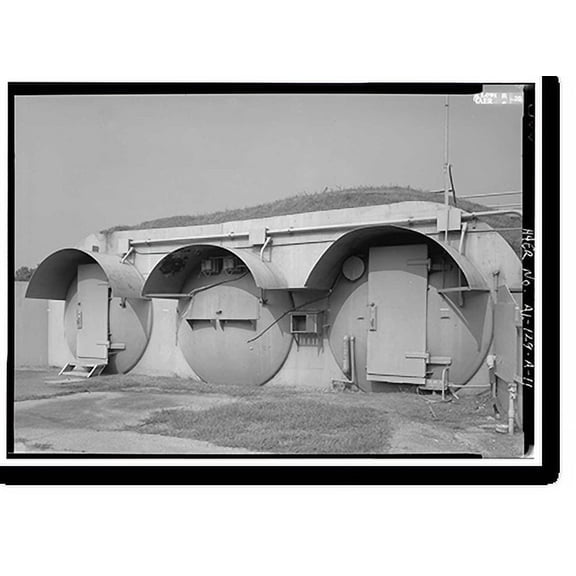 Historic Print, Marshall Space Flight Center, Redstone Rocket (Missile) Test Stand, Dodd Road, Huntsville vicinity, Madison County, AL - 11, 16" x 20"