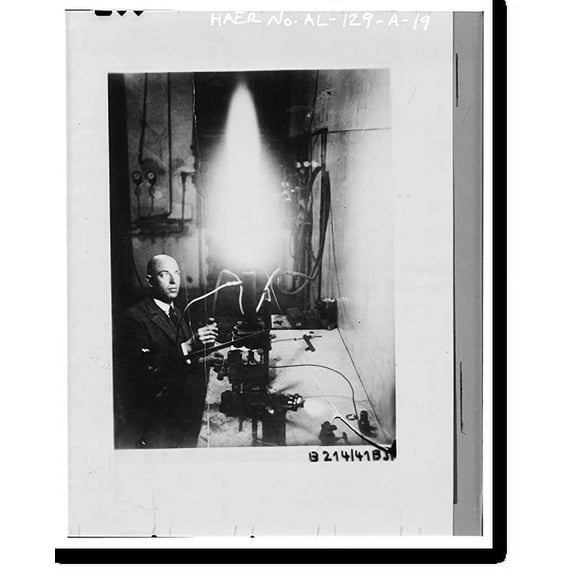 Historic Print, Marshall Space Flight Center, Redstone Rocket (Missile) Test Stand, Dodd Road, Huntsville vicinity, Madison County, AL - 19, 16" x 20"