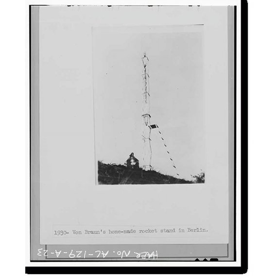 Historic Print, Marshall Space Flight Center, Redstone Rocket (Missile) Test Stand, Dodd Road, Huntsville vicinity, Madison County, AL - 23, 18" x 24"