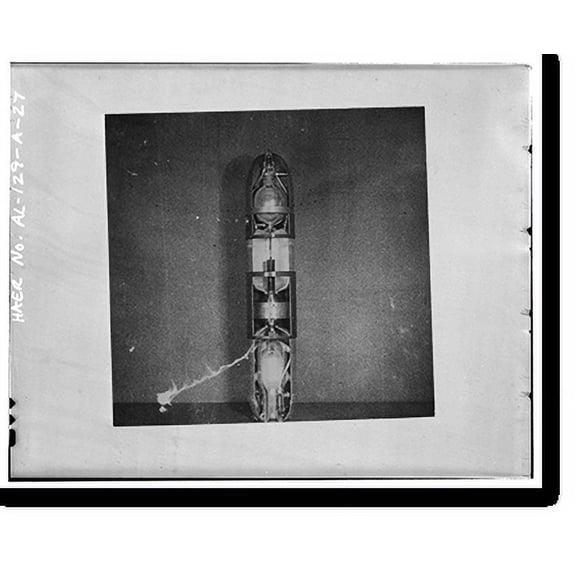 Historic Print, Marshall Space Flight Center, Redstone Rocket (Missile) Test Stand, Dodd Road, Huntsville vicinity, Madison County, AL - 27, 16" x 20"