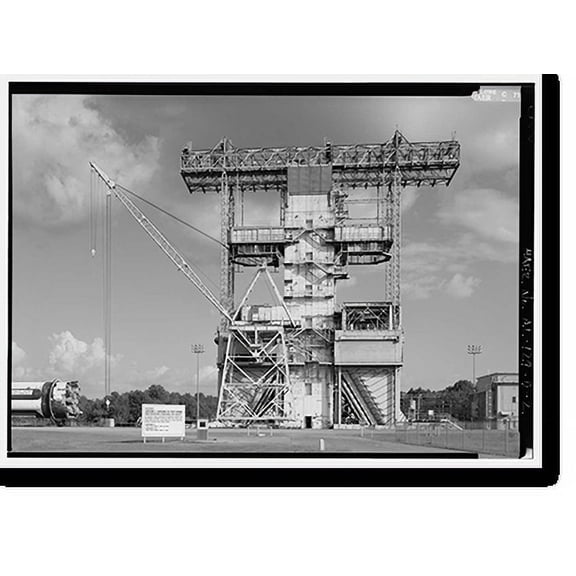 Historic Print, Marshall Space Flight Center, Saturn Propulsion & Structural Test Facility, East Test Area, Huntsville vicinity, Madison County, AL, 16" x 20"