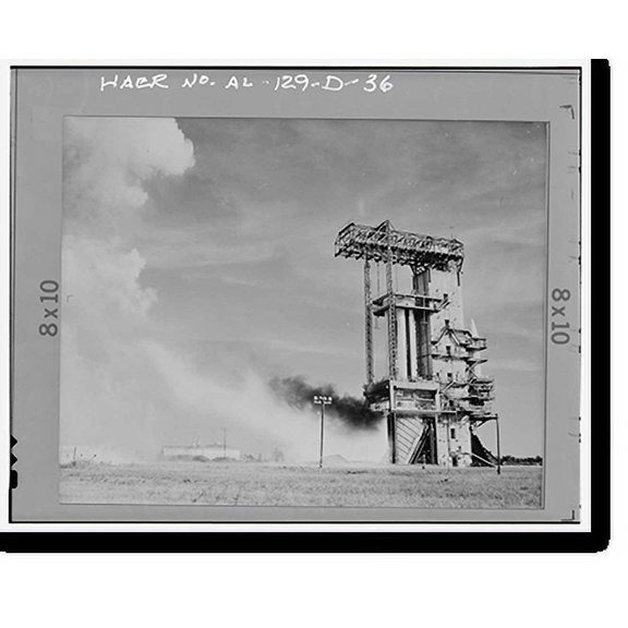 Historic Print, Marshall Space Flight Center, Saturn Propulsion & Structural Test Facility, East Test Area, Huntsville vicinity, Madison County, AL - 30, 16" x 20"