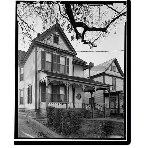 Historic Print, Martin Luther King Jr. Birth Home, 501 Auburn Avenue, Atlanta, Fulton County, GA - 3, 16" x 20"