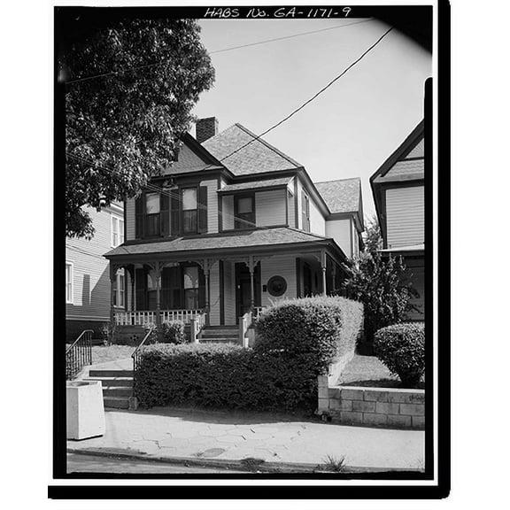 Historic Print, Martin Luther King Jr. Birth Home, 501 Auburn Avenue, Atlanta, Fulton County, GA - 9, 18" x 24"