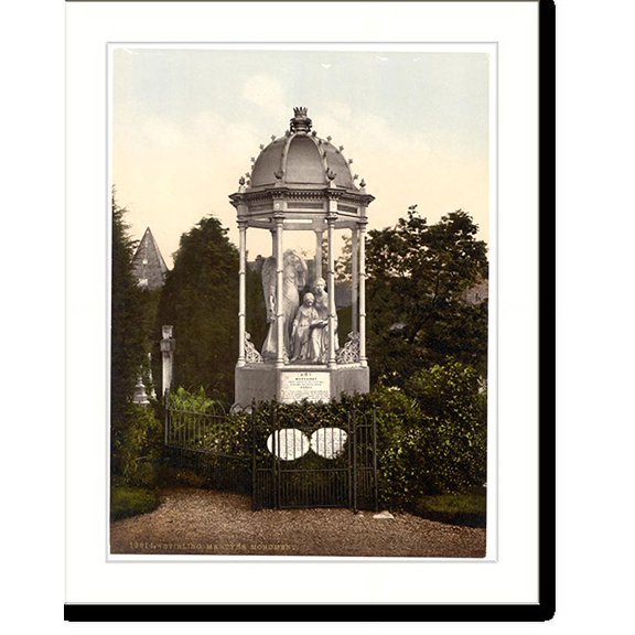 Historic Print, Martyrs Monument Stirling Scotland, 16" x 20"