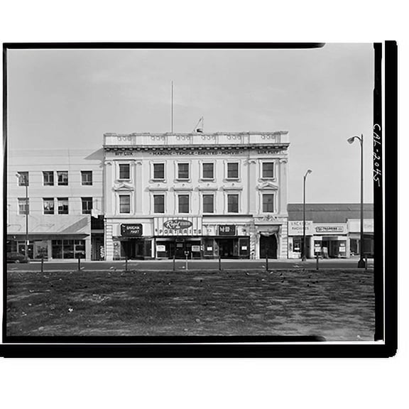 Historic Print, Masonic Temple, 262-272 South First Street, San Jose, Santa Clara County, CA, 18" x 24"