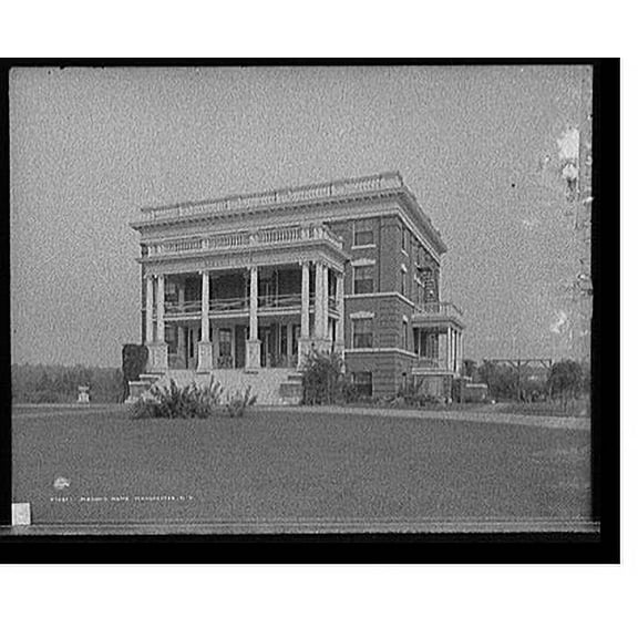 Historic Print, Masonic home, Manchester, N.H., 16" x 20"