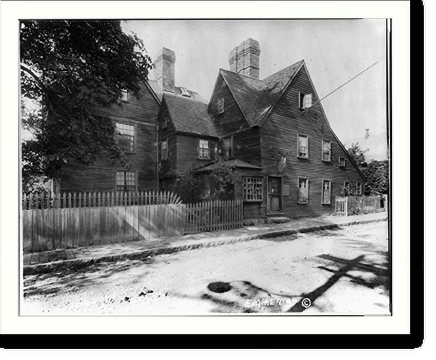 Historic Print, [Mass. Salem House of Seven Gables ext.], 16" x