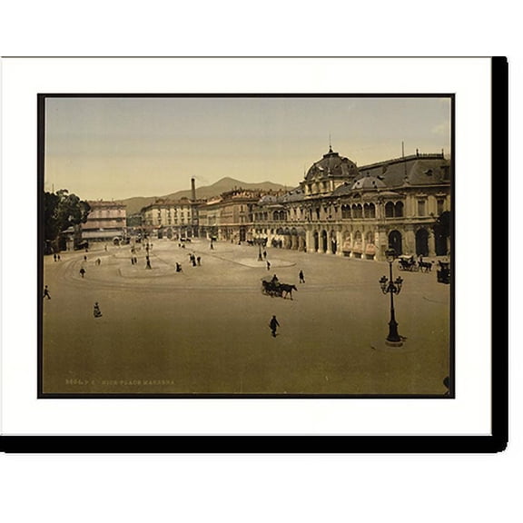 Historic Print, Massena Place Nice Riviera, 16" x 20"