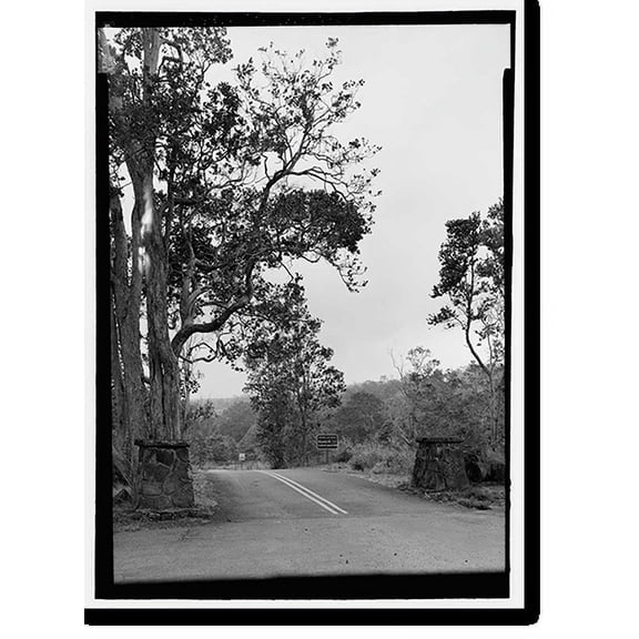 Historic Print, Mauna Loa Road, Volcano, Hawaii County, HI, 18" x 24"