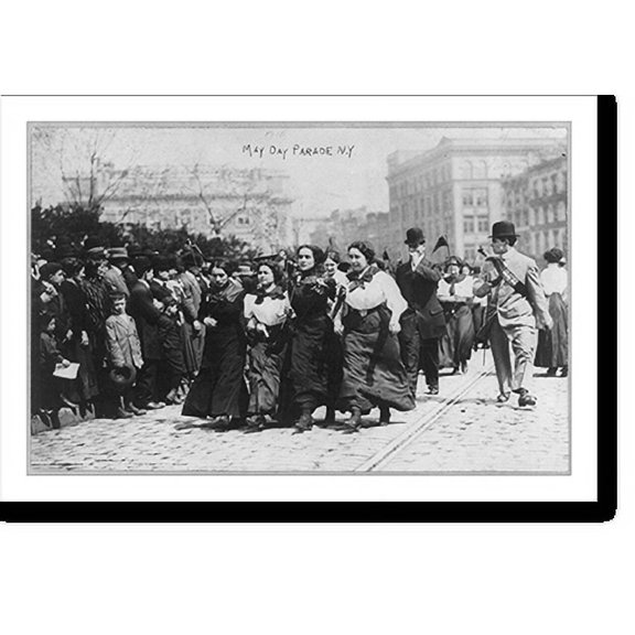 Historic Print, May Day Parade, New York, 1910, 16" x 20"