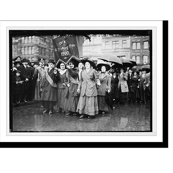 Historic Print, May Day Parade, women marchers, New York, 18" x 24"