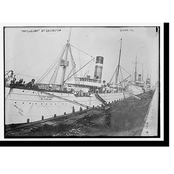 Historic Print, McCLELLAN at Galveston, 16" x 20"