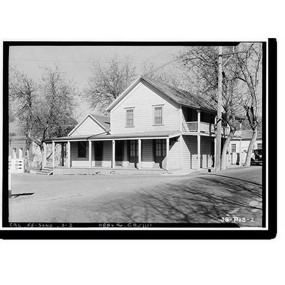 Historic Print, McCormick House, Sonora, Tuolumne County, CA - 2, 16" x 20"