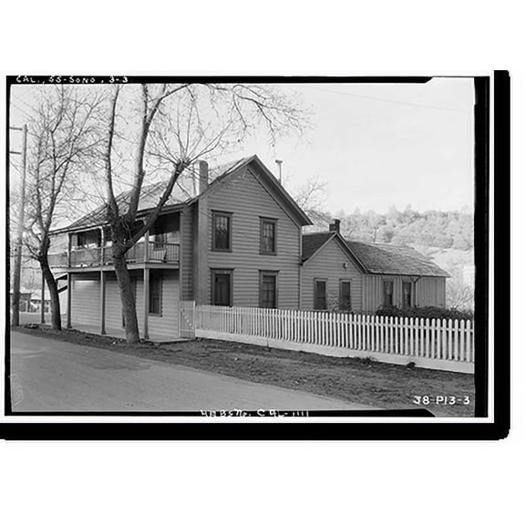 Historic Print, McCormick House, Sonora, Tuolumne County, CA - 3, 16" x 20"