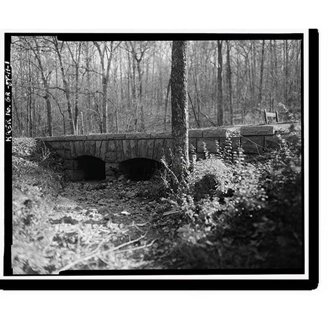 Historic Print, McFarland Gap Road, Culvert, Fort Oglethorpe, Walker