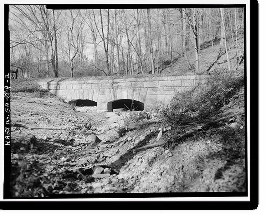 Historic Print, McFarland Gap Road, Culvert, Fort Oglethorpe, Walker