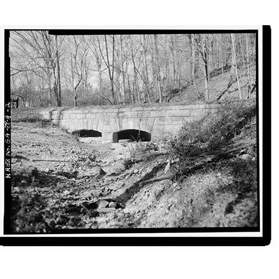 Historic Print, McFarland Gap Road, Culvert, Fort Oglethorpe, Walker County, GA - 2, 16" x 20"