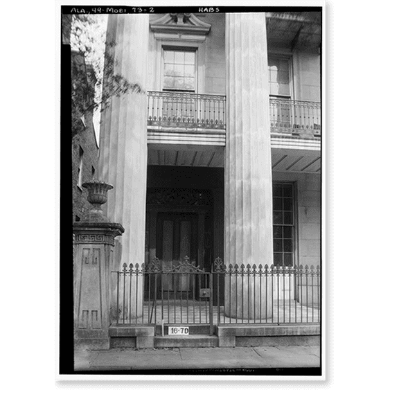 Historic Print, McGill Institute, 252 Government Street, Mobile, Mobile County, AL - 2, 18" x 24"