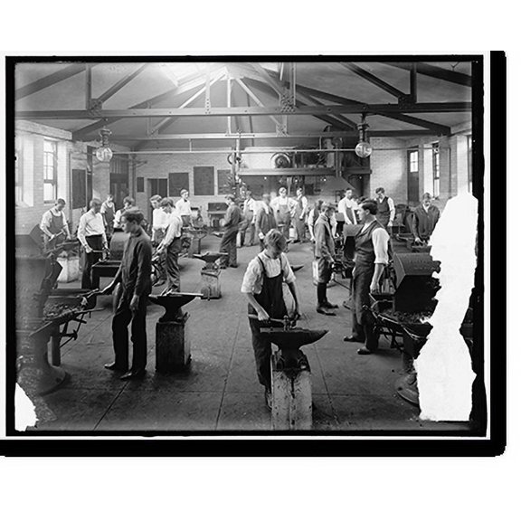 Historic Print, McKINLEY SCHOOL. SHOP, 16" x 20"