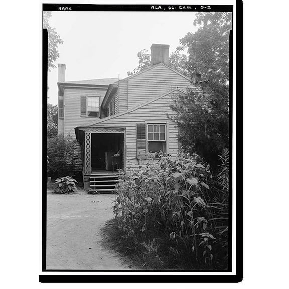 Historic Print, McWilliams House, 400 Clifton Street, Camden, Wilcox County, AL - 2, 18" x 24"