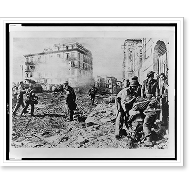 Historic Print, [Medical workers attending those in need on a war