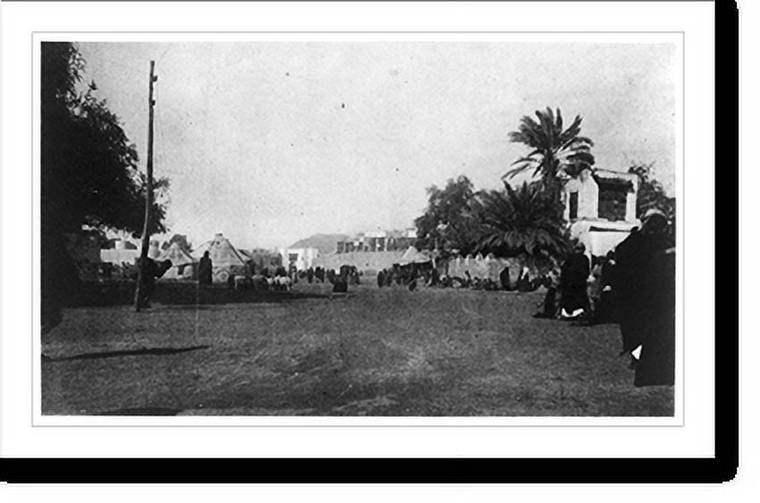 Historic Print, Medina. Menâcha, Platz zwischen Altstadt (rechts) und