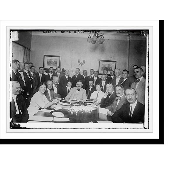 Historic Print, Meeting Natl B.B. Commission, 16" x 20"