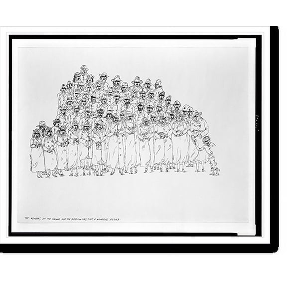 Historic Print, Members of a birth control seminar take a memorial picture., 16" x 20"