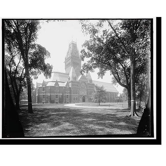 Historic Print, Memorial Hall, Harvard College, 16" x 20"