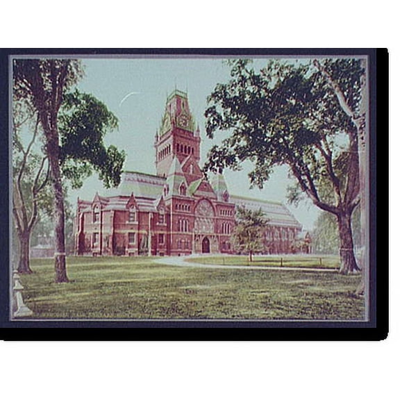 Historic Print, Memorial Hall, Harvard University, 18" x 24"