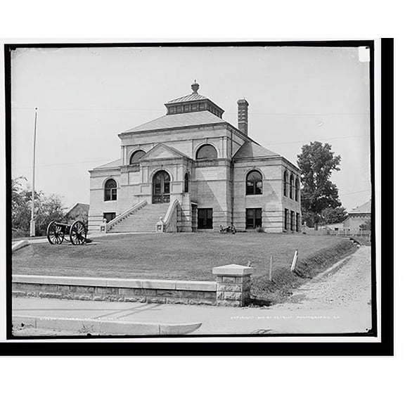 Historic Print, Memorial Hall, Rutland, Vt., 18" x 24"