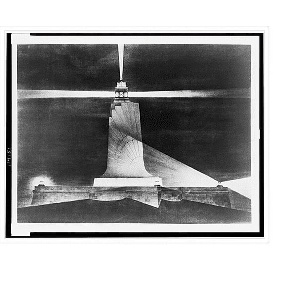 Historic Print, [Memorial (Wright Memorial"), Kitty Hawk, North Carolina. Elevation rendering]", 16" x 20"