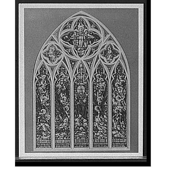 Historic Print, [Memorial window, Christ Church, Detroit, Mich.], 16" x 20"