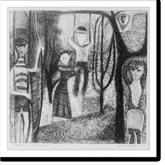 Historic Print, Memory of childhood, 18" x 24"