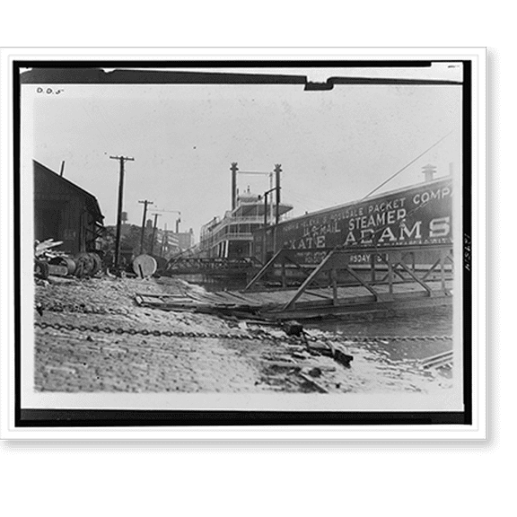 Historic Print, Memphis, Tenn., looking down stream, April 22, 1927 - 2, 18" x 24"