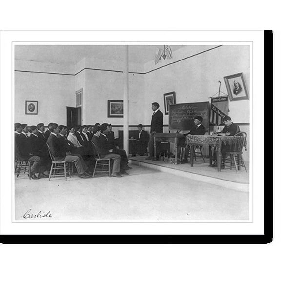 Historic Print, [Men debating in class, Carlisle Indian School, Carlisle, Pennsylvania], 16" x 20"