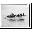 Historic Print, [Men deep sea fishing on the Tambo III, New York area