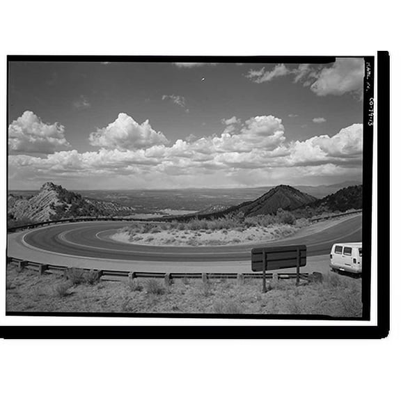 Historic Print, Mesa Verde National Park Main Entrance Road, Cortez, Montezuma County, CO - 13, 18" x 24"