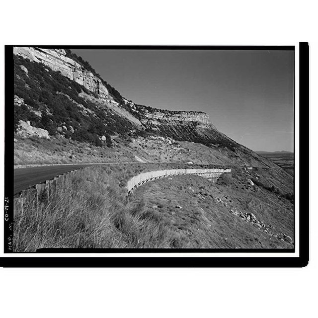 Historic Print, Mesa Verde National Park Main Entrance Road, Cortez