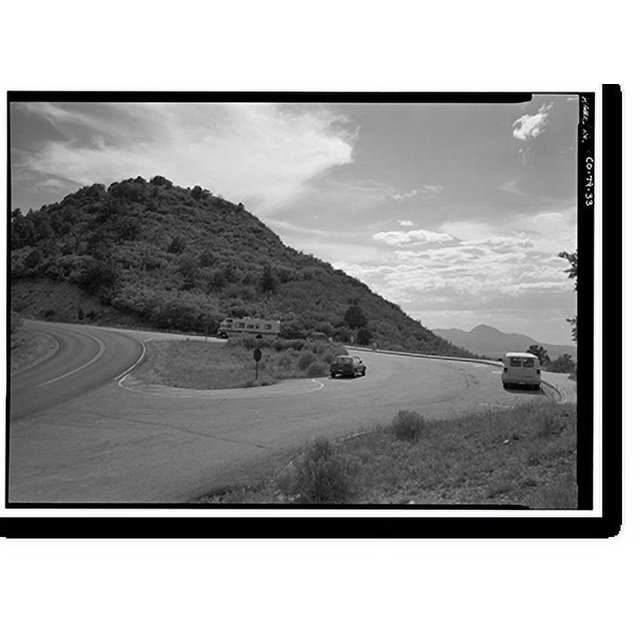 Historic Print, Mesa Verde National Park Main Entrance Road, Cortez