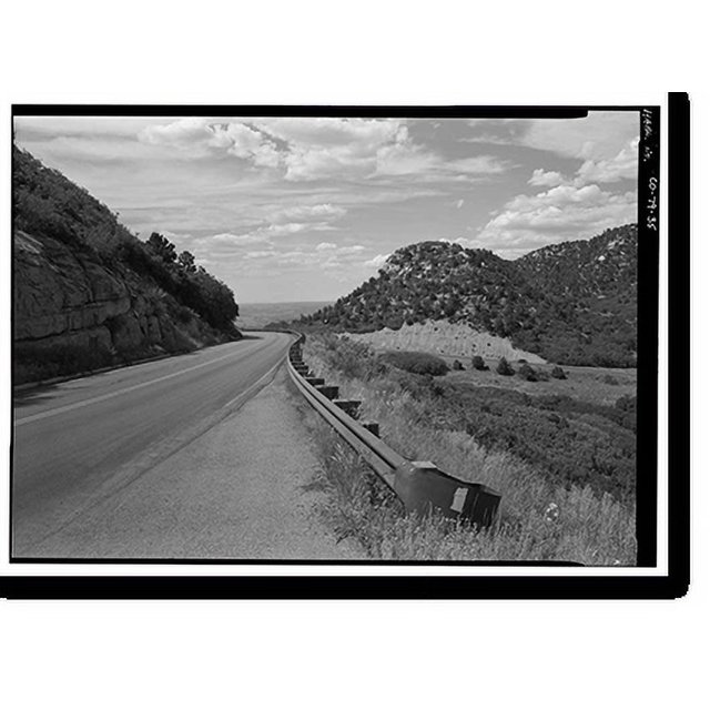 Historic Print, Mesa Verde National Park Main Entrance Road, Cortez