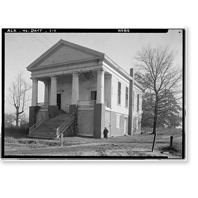 Historic Print, Methodist Church, State Highway 25, Dayton, Marengo