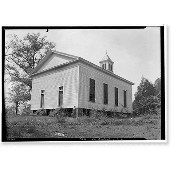 Historic Print, Methodist Church, State Route 143, Robinson Springs, Elmore County, AL - 2, 16" x 20"