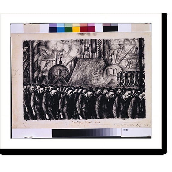 Historic Print, Metropolis" - at the Rialto.Reginald Marsh.", 18" x 24"