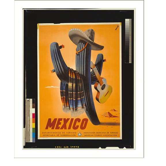 Historic Print, Mexico.Espert., 18" x 24"