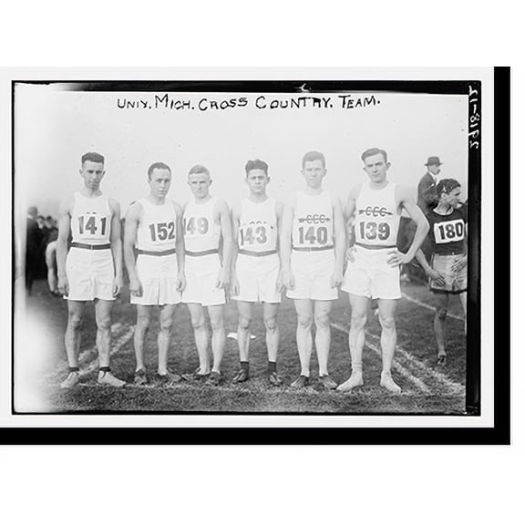 Historic Print, Mich. U. Cross-country team, 16" x 20"