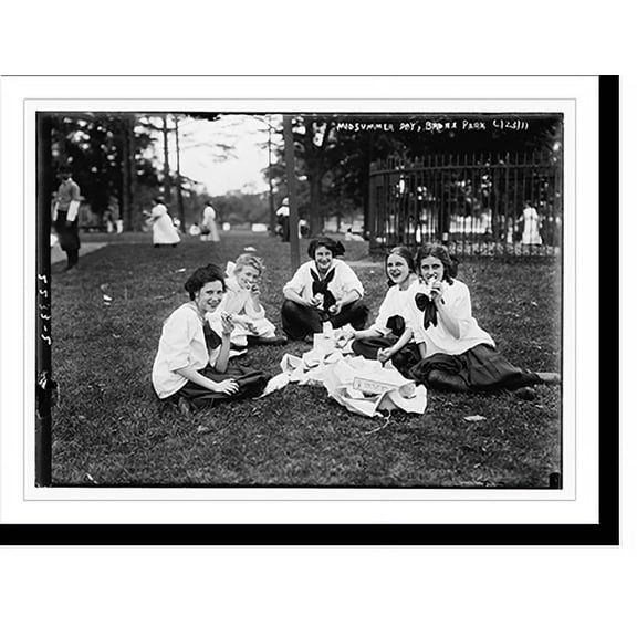 Historic Print, Midsummer Day, Bronx Park, 16" x 20"